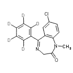 CAS#: 65854-76-4, 7-Chloro-1-methyl-5-(<sup>2</sup>H<sub>5</sub>)phenyl-1,3-dihydro-2H-1,4-benzodiazepin-2-one