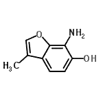 CAS#: 65874-33-1, 7-Amino-3-methyl-1-benzofuran-6-ol
