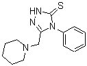 CAS#: 65924-80-3, 2,4-Dihydro-4-Phenyl-5-(1-Piperidinylmethyl)-3H-1,2,4-Triazole-3-Thione