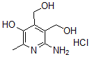 CAS#: 6600-94-8, 2-Amino-5-Hydroxy-6-Methyl-3,4-Pyridinedimethanol Hydrochloride (1:1)