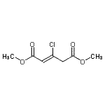 CAS#: 66016-88-4, Dimethyl (2Z)-3-chloro-2-pentenedioate