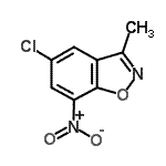 CAS#: 66048-28-0, 5-Chloro-3-methyl-7-nitro-1,2-benzoxazole