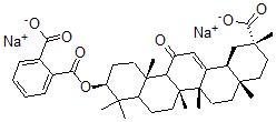 CAS 登录号：66067-20-7， 甘草次酸 3-O-半邻苯二甲酸酯二钠盐