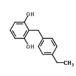 CAS#: 660842-00-2, 2-(4-Ethylbenzyl)-1,3-benzenediol
