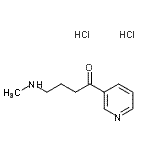 CAS 登录号:66093-90-1, 4-(甲基氨基)-1-(3-吡啶基)-1-丁烷酮二盐酸盐
