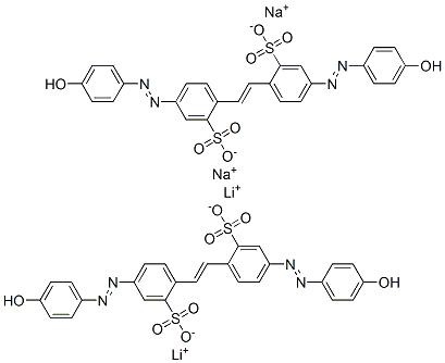 CAS#: 66104-72-1, Dilithium Disodium 4,4'-Bis[(4-Hydroxyphenyl)Azo]Stilbene-2,2'-Disulphonate