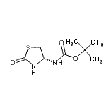 CAS#: 661491-45-8, 2-Methyl-2-propanyl [(4R)-2-oxo-1,3-thiazolidin-4-yl]carbamate