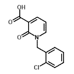 CAS#: 66158-19-8, 1-(2-Chlorobenzyl)-2-oxo-1,2-dihydro-3-pyridinecarboxylic acid