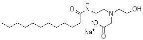 CAS#: 66161-62-4, N-(2-Hydroxyethyl)-N-[2-[(1-Oxododecyl)Amino]Ethyl]-Glycine Sodium Salt (1:1)