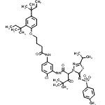 CAS 登录号：66210-62-6， N-[5-({4-[2,4-二(2-甲基-2-丁炔基)苯氧基]丁酰基}氨基)-2-氯苯基]-2-[5-异丙基-2-{[(4-甲基苯基)磺酰基]亚氨基}-1,3,4-噻二唑-3(2H)-基]-4,4-二甲基-3-氧代戊酰胺