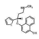 CAS 登录号：662149-13-5， 4-[(1S)-3-(甲基氨基)-1-(2-噻吩基)丙氧基]-1-萘酚