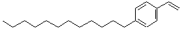 CAS 登录号：66218-69-7， 1-十二烷基-4-乙烯基苯