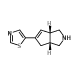 CAS#: 663173-37-3, (3aR,6aS)-5-(1,3-Thiazol-5-yl)-1,2,3,3a,4,6a-hexahydrocyclopenta[c]pyrrole