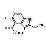 CAS#: 663177-52-4, 2-Ethyl-5-fluoro-3-methyl-4-nitro-1H-indole