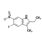 CAS#: 663177-53-5, 2-Ethyl-5-fluoro-3-methyl-6-nitro-1H-indole