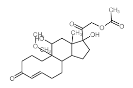 CAS#: 6635-85-4, [2-(11,17-Dihydroxy-9-Methoxy-10,13-Dimethyl-3-Oxo-1,2,6,7,8,11,12,14, 15,16-Decahydrocyclopenta[a]Phenanthren-17-Yl)-2-Oxo-Ethyl] Acetate