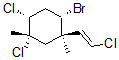 CAS#: 66389-40-0, (1S,2R,4S,5S)-4-Bromo-1,2-dichloro-5-[(E)-2-chlorovinyl]-1,5-dimethylcyclohexan