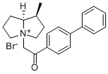 CAS 登录号:66393-10-0, (1S-(1-alpha,7a-beta))-六氢-4-(2-(1,1'-联苯)-4-基-2-氧代乙基)-1-甲基-1H-吡咯里嗪鎓溴化物