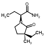 CAS#: 664304-68-1, (2S)-2-[(3S)-3-Ethyl-3-methyl-2-oxo-1-pyrrolidinyl]butanamide