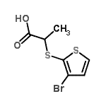 CAS#: 6645-60-9, 2-[(3-Bromo-2-Thienyl)Sulfanyl]Propanoic Acid