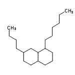 CAS 登录号：66455-54-7， 7-丁基-1-己基十氢萘