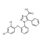 CAS#: 664966-03-4, 1-[2-(2,4-Dichlorophenoxy)phenyl]-5-phenyl-1H-1,2,3-triazole-4-carboxylic acid