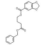 CAS#: 66498-42-8, 4-(Benzyloxy)-4-oxobutyl 1,3-benzodioxole-5-carboxylate