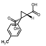 CAS 登录号:66504-83-4, (1R,2S)-1-(4-甲基苯基)-1,2-环丙烷二甲酸