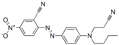CAS 登录号：66545-42-4， 2-[[4-[丁基(2-氰基乙基)氨基]苯基]偶氮]-5-硝基苯甲腈