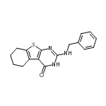 CAS#: 66607-49-6, 2-(Benzylamino)-5,6,7,8-tetrahydro[1]benzothieno[2,3-d]pyrimidin-4(3H)-one