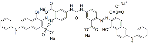 CAS#: 6661-29-6, Tetrasodium 3,3'-(Carbonyldiimino)Bis[6-[[1-Hydroxy-6-(Phenylamino)-3-Sulphonato-2-Naphthyl]Azo]Benzoate]