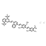 CAS 登录号：6661-42-3， 二钠3-{[4-({4-[(2,4-二氨基-5-硝基苯基)偶氮]-5-甲氧基-2-甲基苯基}偶氮)-1-萘基]偶氮}-1,5-萘二磺酸酯