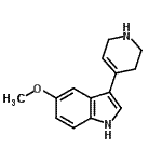 CAS 登录号：66611-26-5， 5-甲氧基-3-(1,2,3,6-四氢-4-吡啶基)-1H-吲哚