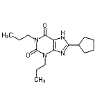CAS#: 66612-32-6, 8-Cyclopentyl-1,3-dipropyl-3,7-dihydro-1H-purine-2,6-dione