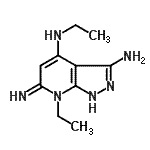 CAS#: 666700-11-4, N<sup>4</sup>,7-Diethyl-6-imino-6,7-dihydro-1H-pyrazolo[3,4-b]pyridine-3,4-diamine