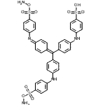 CAS#: 66687-07-8, 4-[(4-{[4-({4-[(Aminooxy)sulfonyl]phenyl}amino)phenyl][4-({4-[(aminooxy)sulfonyl]phenyl}imino)-2,5-cyclohexadien-1-ylidene]methyl}phenyl)amino]benzenesulfonic acid