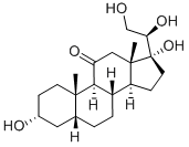 CAS#: 667-66-3, (3R,5R,8S,9S,10S,13S,14S,17R)-17-[(1R)-1,2-Dihydroxyethyl]-3,17-Dihydroxy-10,13-Dimethyl-2,3,4,5,6,7,8,9,12,14,15,16-Dodecahydro-1H-Cyclopenta[a]Phenanthren-11-One