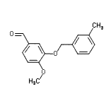 CAS#: 667412-91-1, 4-Methoxy-3-[(3-methylbenzyl)oxy]benzaldehyde
