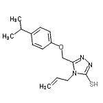 CAS#: 667414-43-9, 4-Allyl-5-[(4-isopropylphenoxy)methyl]-4H-1,2,4-triazole-3-thiol
