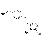 CAS#: 667435-97-4, 5-[(4-Ethylphenoxy)methyl]-4-methyl-4H-1,2,4-triazole-3-thiol