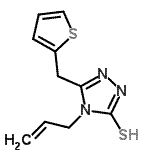 CAS#: 667435-98-5, 4-Allyl-5-(2-thienylmethyl)-4H-1,2,4-triazole-3-thiol