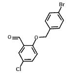CAS 登录号：667436-67-1， 2-[(4-溴苄基)氧基]-5-氯苯甲醛