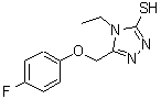 CAS#: 667436-83-1, 4-Ethyl-5-[(4-fluorophenoxy)methyl]-4H-1,2,4-triazole-3-thiol
