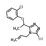 CAS#: 667436-84-2, 4-Allyl-5-[1-(2-chlorophenoxy)ethyl]-4H-1,2,4-triazole-3-thiol