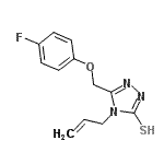 CAS#: 667437-08-3, 4-Allyl-5-[(4-fluorophenoxy)methyl]-4H-1,2,4-triazole-3-thiol