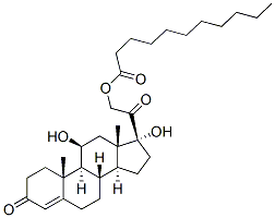 CAS#: 6678-18-8, 11beta,17,21-Trihydroxypregn-4-Ene-3,20-Dione 21-Undecanoate