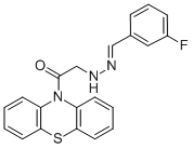 CAS#: 66786-23-0, 3-Fluorobenzaldehyde (2-Oxo-2-(10H-Phenothiazin-10-Yl)Ethyl)Hydrazone