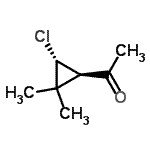 CAS#: 66788-38-3, 1-[(1R,3R)-3-Chloro-2,2-dimethylcyclopropyl]ethanone