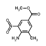 CAS#: 668276-44-6, methyl 4-amino-3-methyl-5-nitro-benzoate