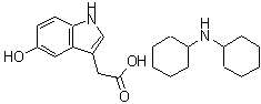 CAS#: 66866-39-5, N-Cyclohexylcyclohexanamine (5-hydroxy-1H-indol-3-yl)acetate